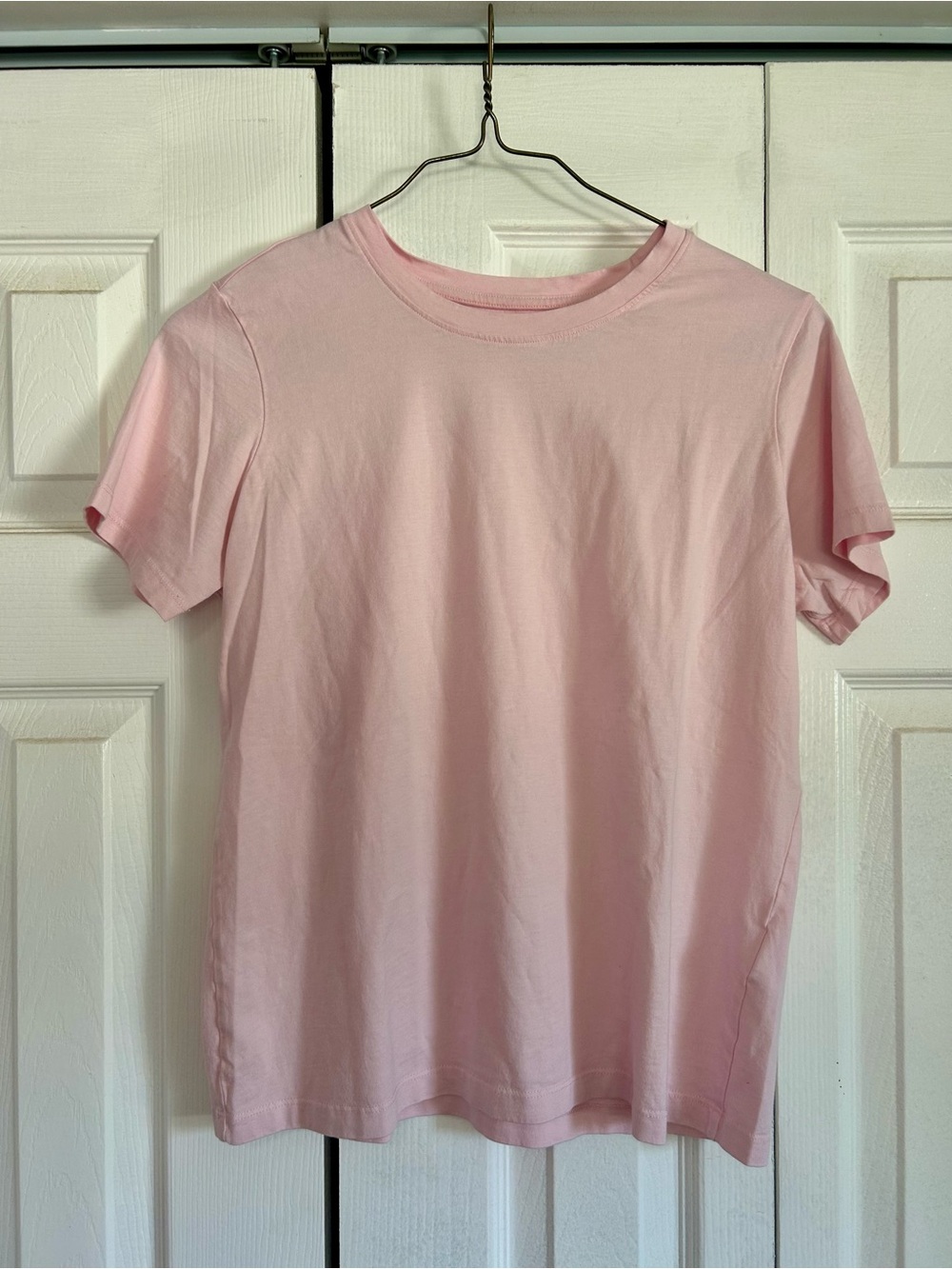 Lands End Classic Light Pink Crew Neck Tee